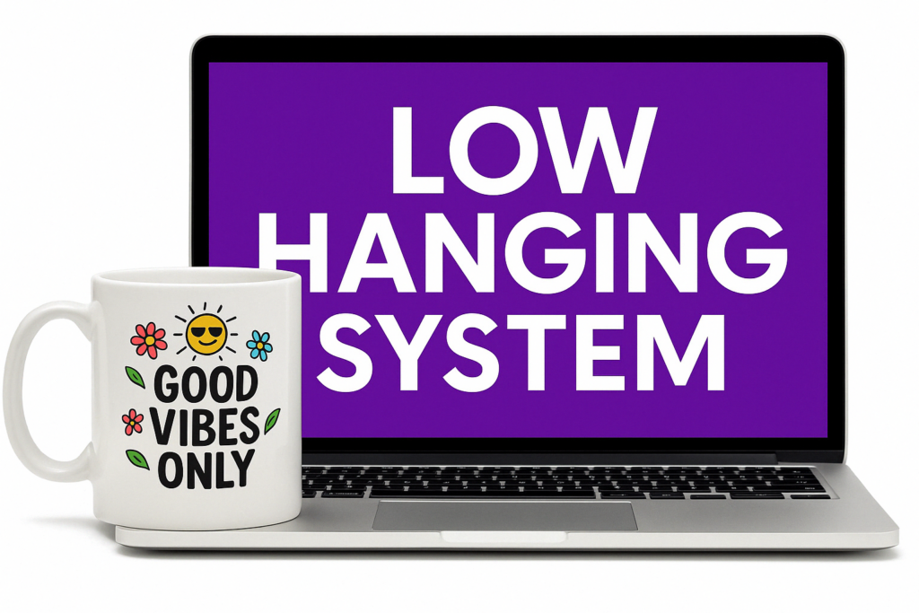 low hanging system